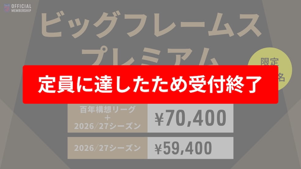 Big Frames Premium Limited to 500 people Delivering premium benefits such as autographed goods!