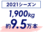 2021시즌 1,900kg