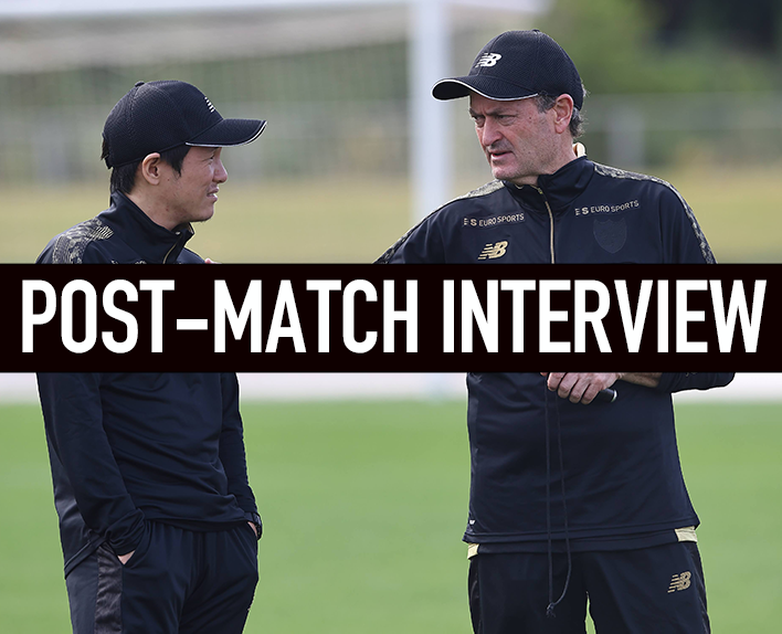 Entrevista após o jogo treino 2/5